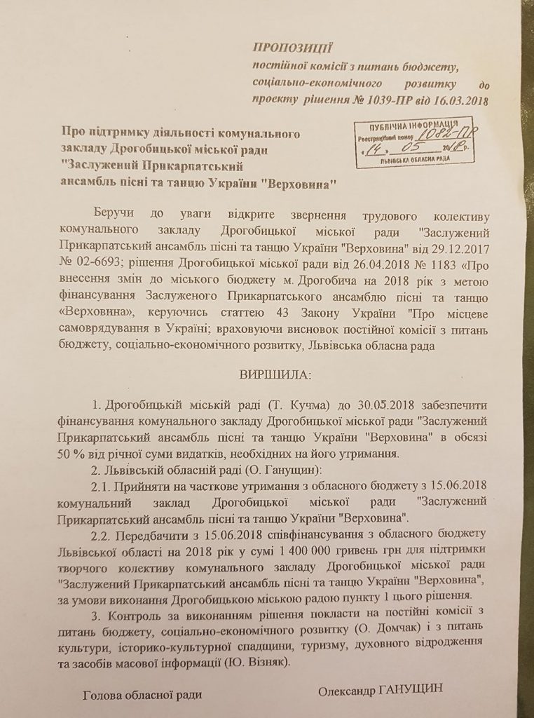 DrogMedia ЛОР дофінансує "Верховину"