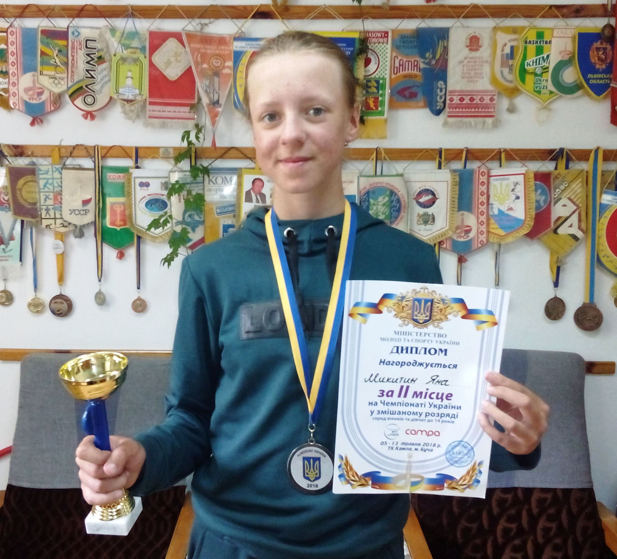 DrogMedia Cрібною призеркою Чемпіонату України з тенісу стала трускавчанка. Вітаємо!