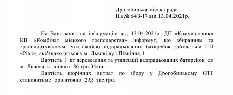 DrogMedia 350 кг відпрацьованих батарейок - в рік