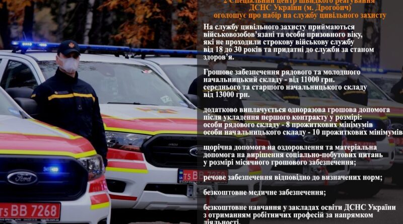 DrogMedia На Дрогобиччині запрошують на роботу рятувальників: кого беруть