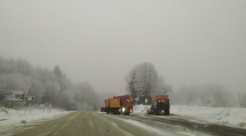 DrogMedia У горах на Дрогобиччині сильний снігопад. ВІДЕО