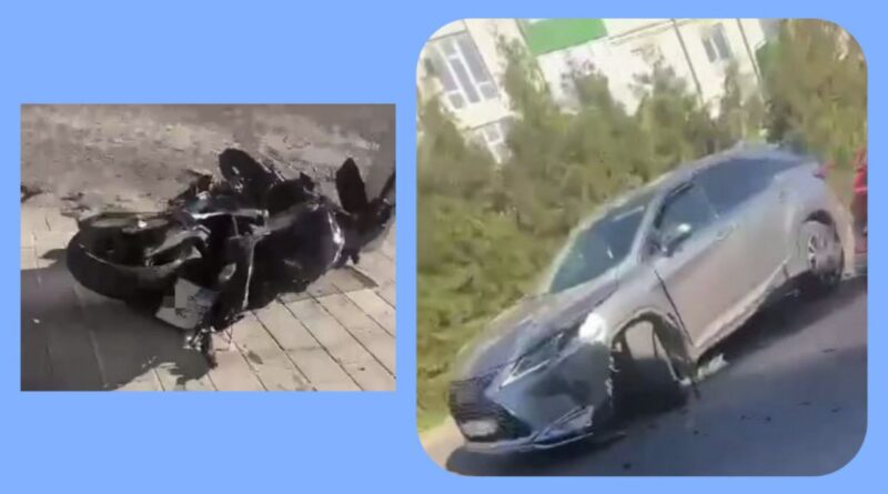 DrogMedia У Дрогобичі не розминулися мотоцикл з автомобілем. ВІДЕО