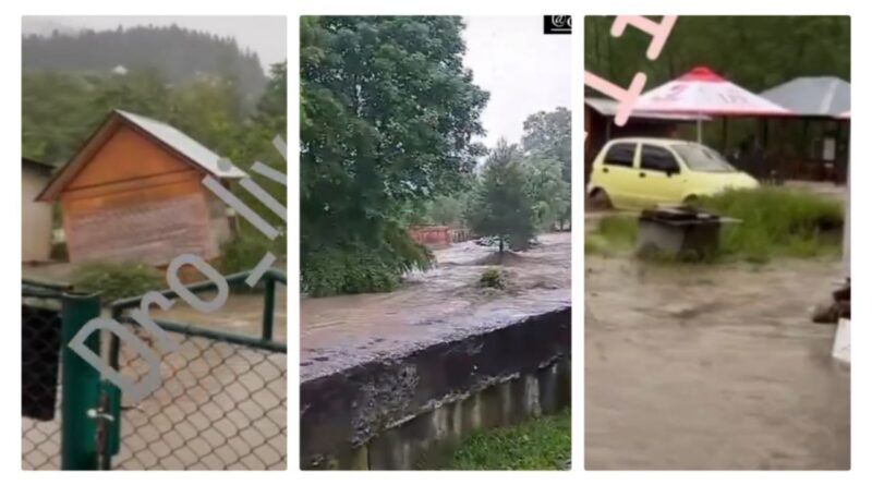 DrogMedia Східницю затопило: вода зносить автомобілі і магазини. ВІДЕО