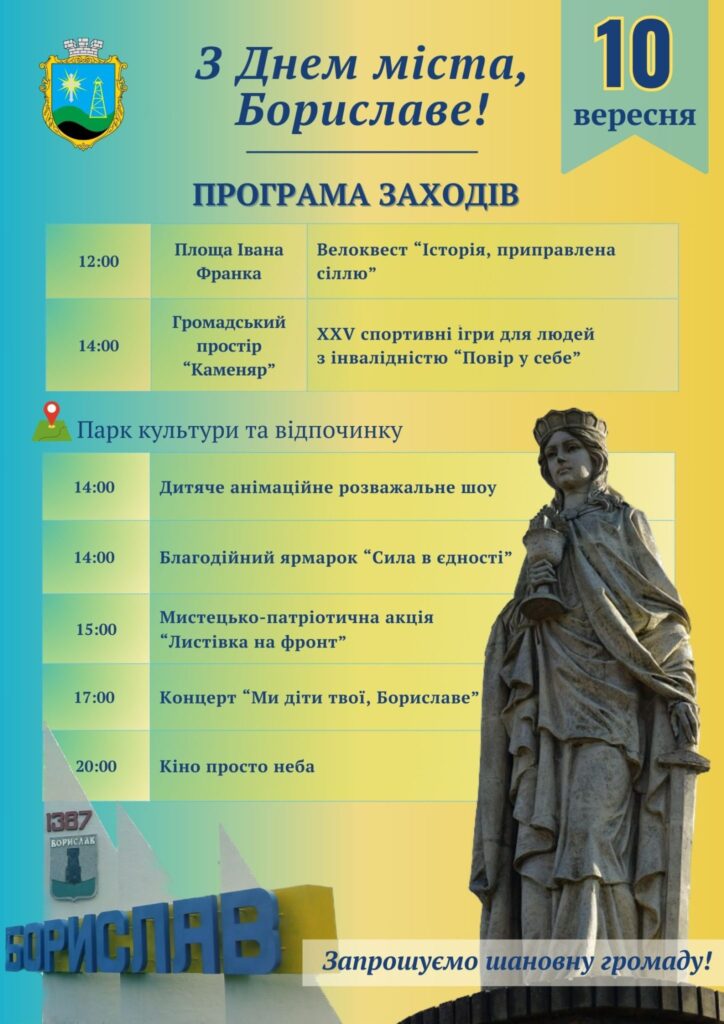 На День Борислава у місті організовують дитячі та благодійні заходи 2 DrogMedia На День Борислава у місті організовують дитячі та благодійні заходи