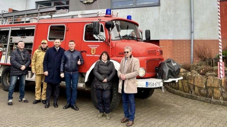 DrogMedia Дрогобиччина отримала пожежну машину від польських партнерів
