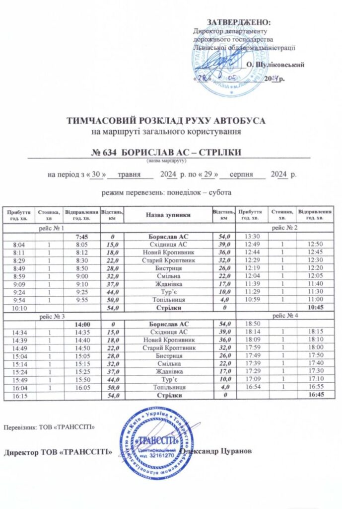 30 травня відновлює рух автобус Борислав-Стрілки. Графік 2 DrogMedia 30 травня відновлює рух автобус Борислав-Стрілки. Графік