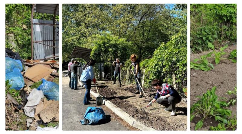 DrogMedia У Дрогобичі стихійне сміттєзвалище перетворили на клумбу. Та чи надовго?