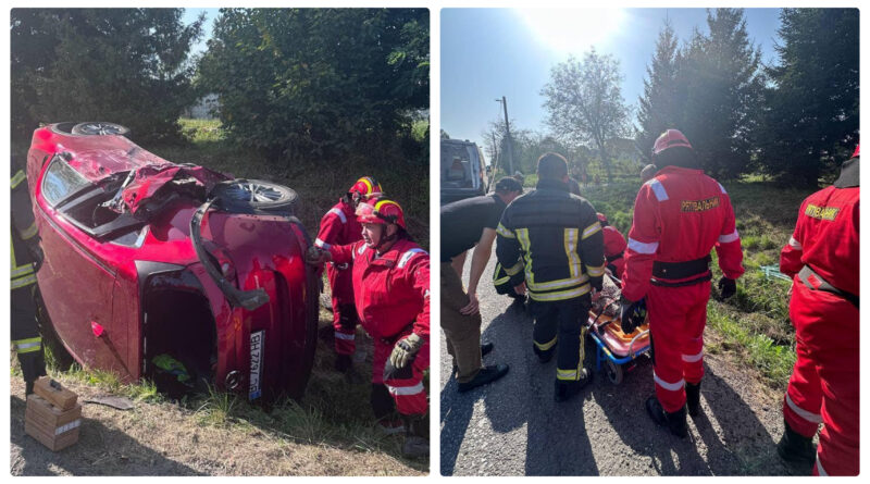 DrogMedia На Дрогобиччині внаслідок ДТП перекинулося авто