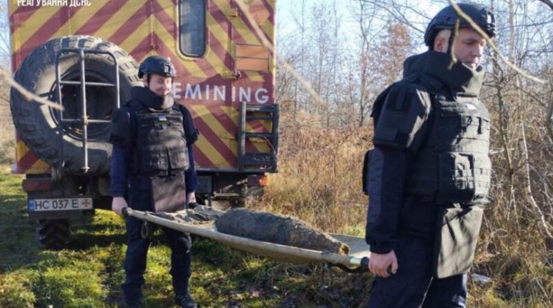 DrogMedia У Дрогобичі виявили міну часів ІІ світової війни