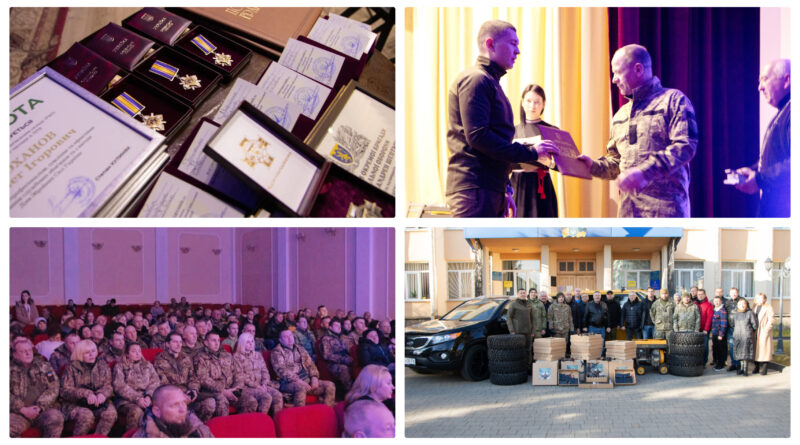 DrogMedia У Дрогобицькій РВА нагородили військовослужбовців та передали авто і дрони для ЗСУ