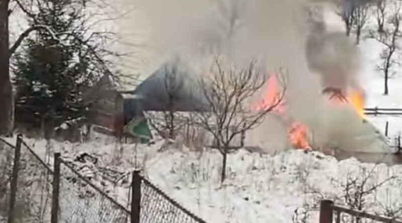 DrogMedia На Дрогобиччині згоріла господарська будівля