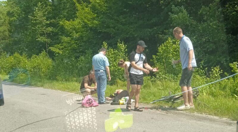 DrogMedia Поблизу Стебника травмувалася велосипедистка