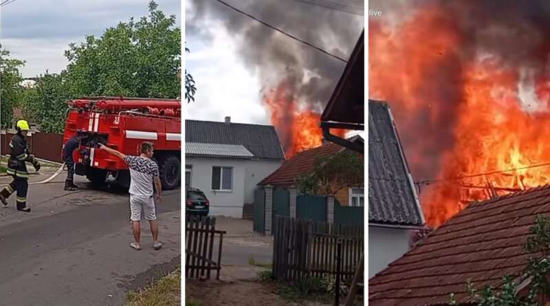 DrogMedia У Стебника виникла пожежа в будинку