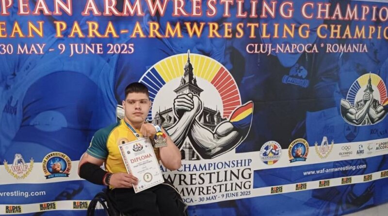 DrogMedia Параспортсмен зі Стебника здобув 2 медалі на Чемпіонаті Європи з армреслінгу