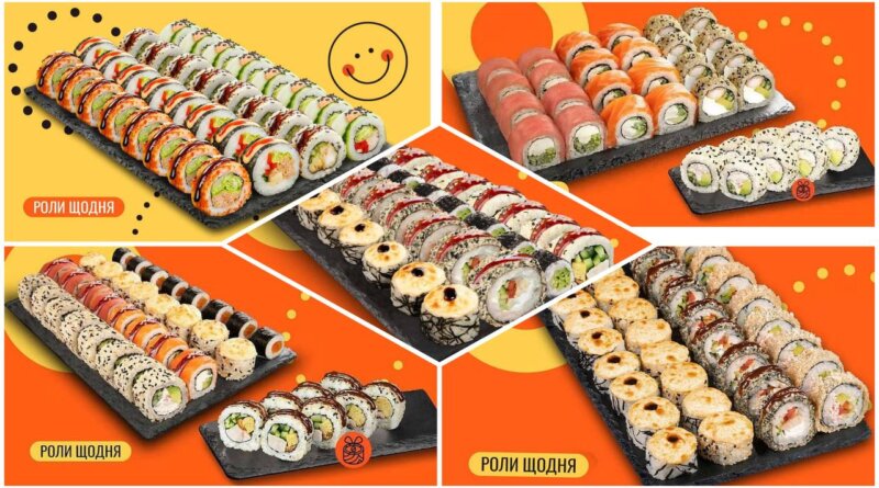 Підбірка з 5 суші сетів на вечерю від мережі ресторанів We Sushi