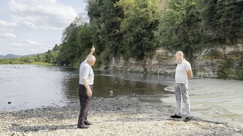 Річку Стрий біля села Рибник аквалангісти визнали небезпечною для купання