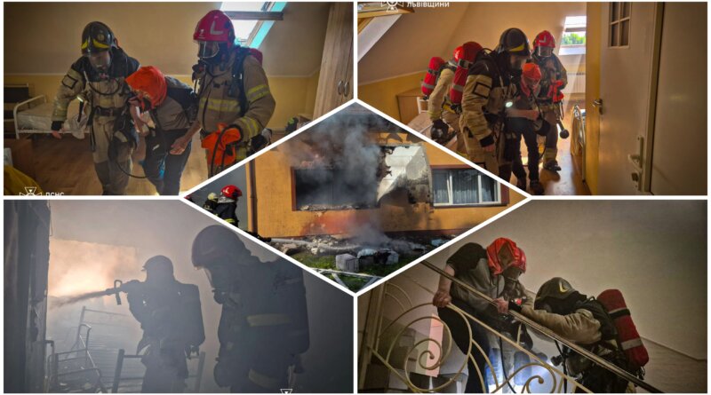 DrogMedia Пожежа в пансіонаті на Львівщині: врятовано 65 людей
