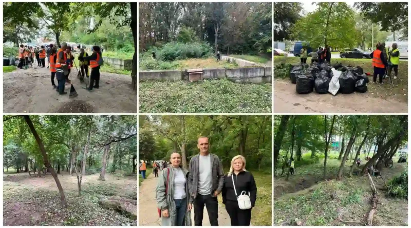 У Дрогобичі до Всесвітнього дня довкілля прибрали парк Новонароджених