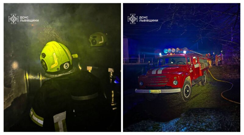 DrogMedia На Дрогобиччині вогнеборці винесли з палаючого будинку чоловіка