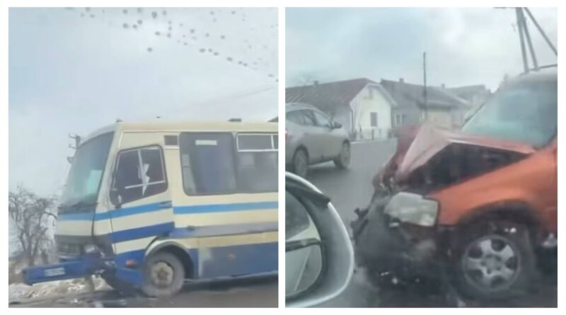 DrogMedia На Дрогобиччині сталася ДТП за участі автобуса та легковика