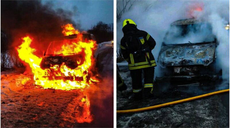 DrogMedia На Дрогобиччині під час руху загорівся автомобіль