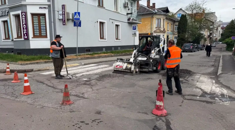Ремонт доріг у Дрогобичі