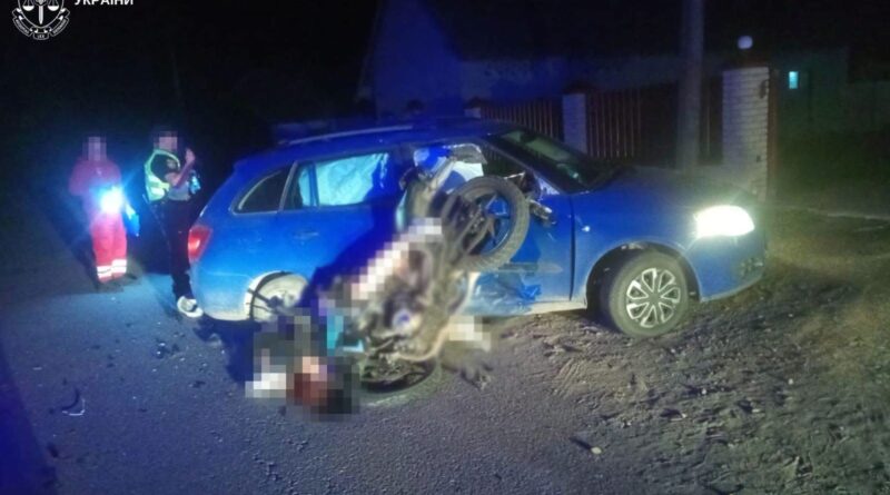 На Стрийщині в ДТП загинув 17-річний мотоцикліст, його сестра – у лікарні