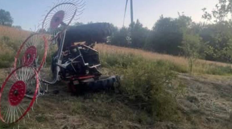 На Дрогобиччині під час польових робіт загинув тракторист