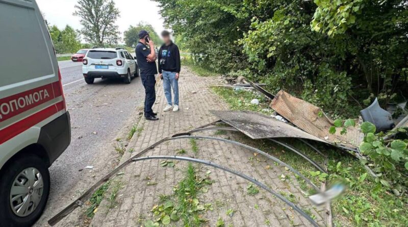 Водій Honda із Дрогобиччини потрапив у ДТП на Самбірщині